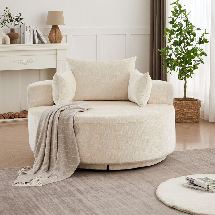 Single 360 Degree Swivel Chair For Living Room