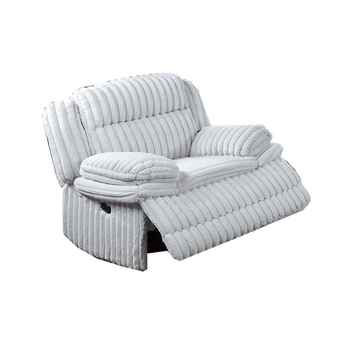Contemporary Manual Motion Glider Recliner Chair With Padded Armrests And Smooth Rocking Function