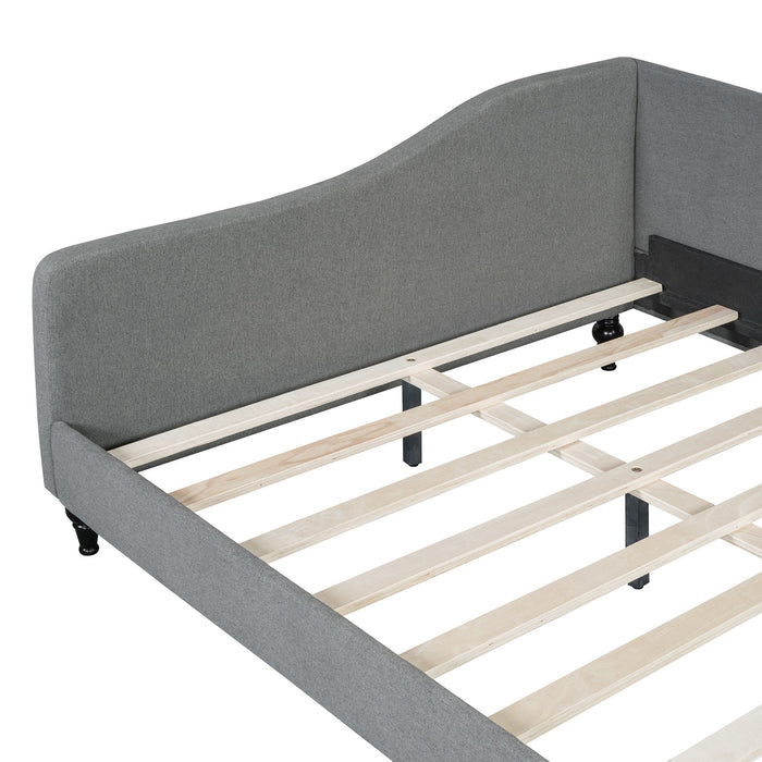 Modern L Shaped Linen Daybed With Legs