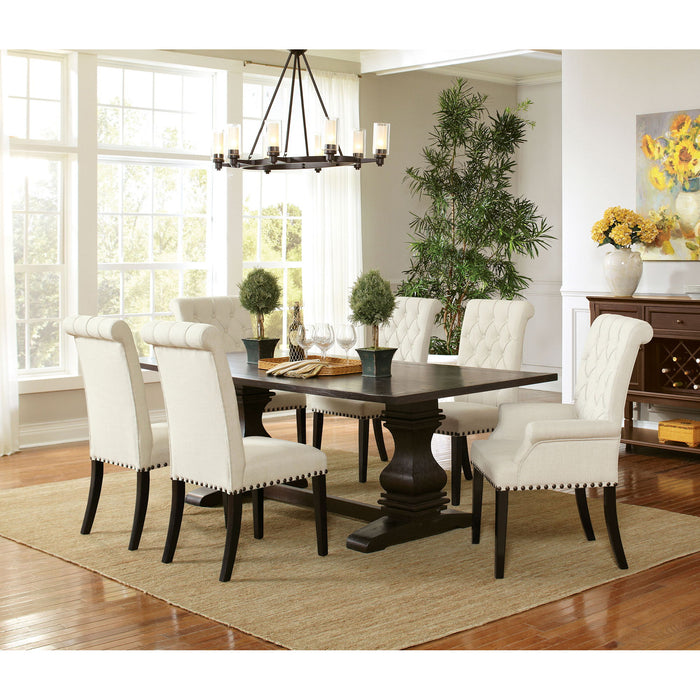 Villeneuve - Rectangular Double Pedestal Dining Table - Rustic