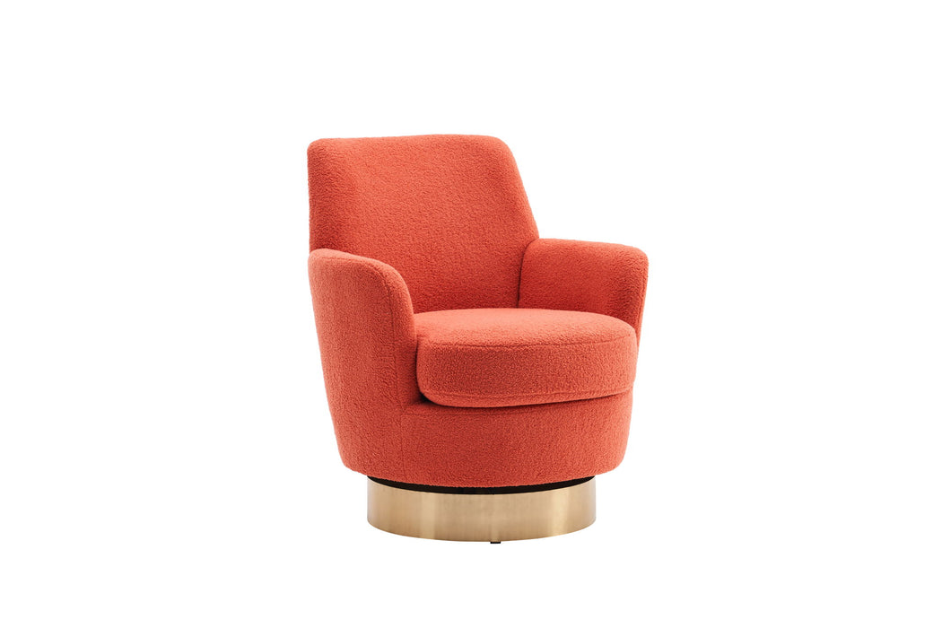 Teddy Swivel Barrel Chair, Swivel Accent Chairs Armchair For Living Room