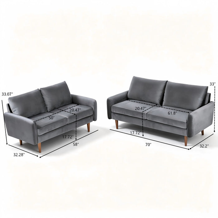 Kent - Sofa & Loveseat Set