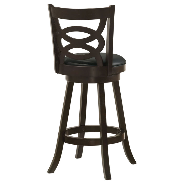 Swivel Bar Stool (Set of 2) - Black