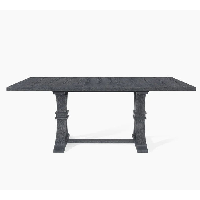 Devingo - Extendable Dining Table Rustic Style - Gray