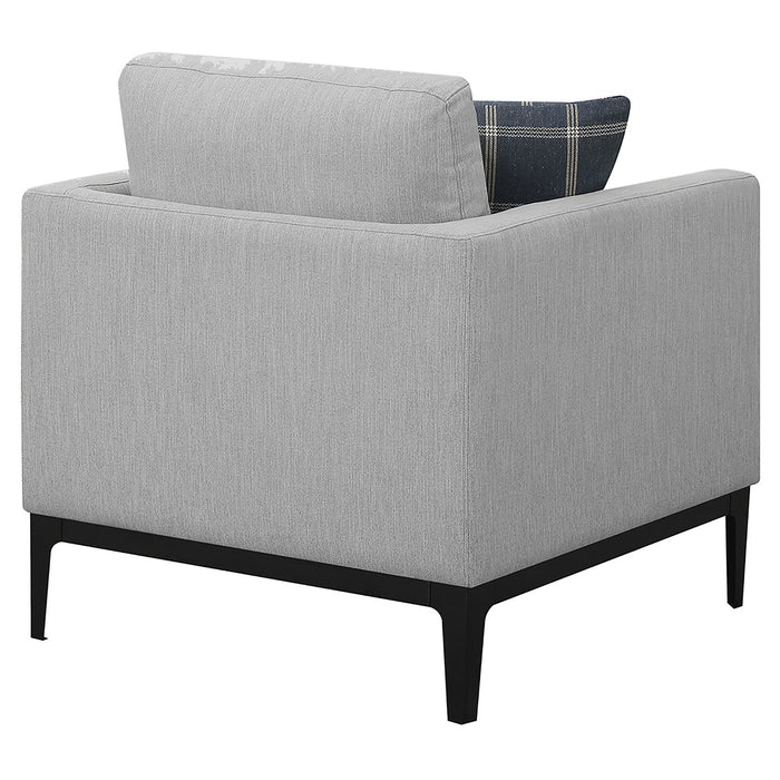 Saba - Upholstered Chair With Reversible Cushions - Gray