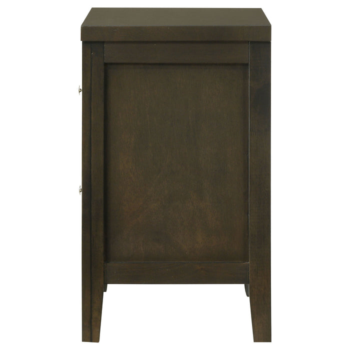 Clement - 2 Drawer Nightstand Bedside Table - Espresso