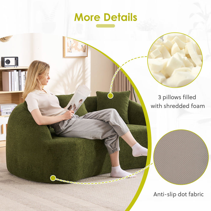 Loveseat Sofa, Compact Design For Small Spaces