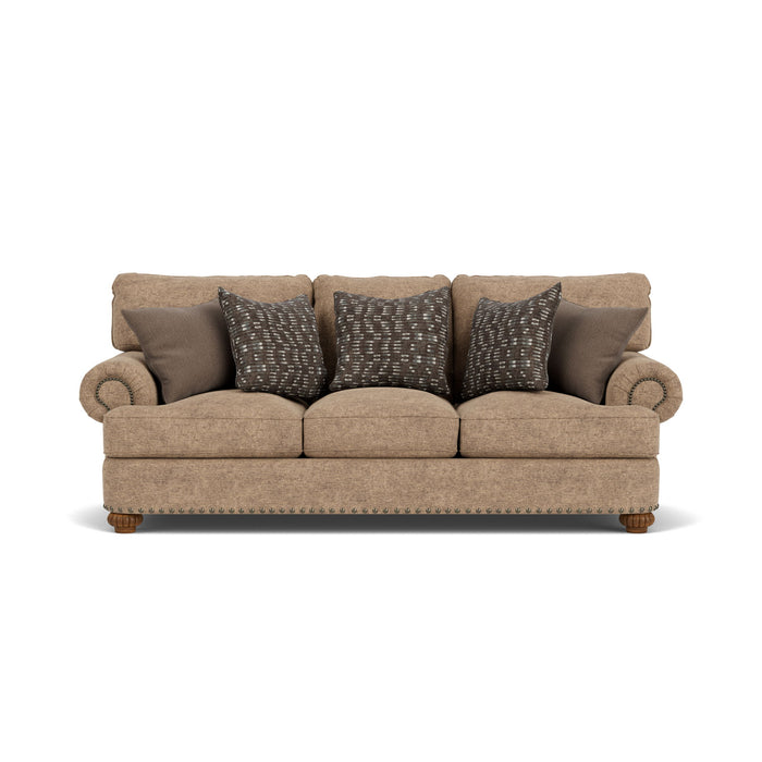 Patterson - Fabric Sofa, Nailhead Trim
