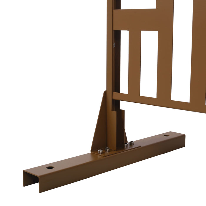 Decorative Freestanding Metal Privacy Screen For Indoor & Outdoor Use