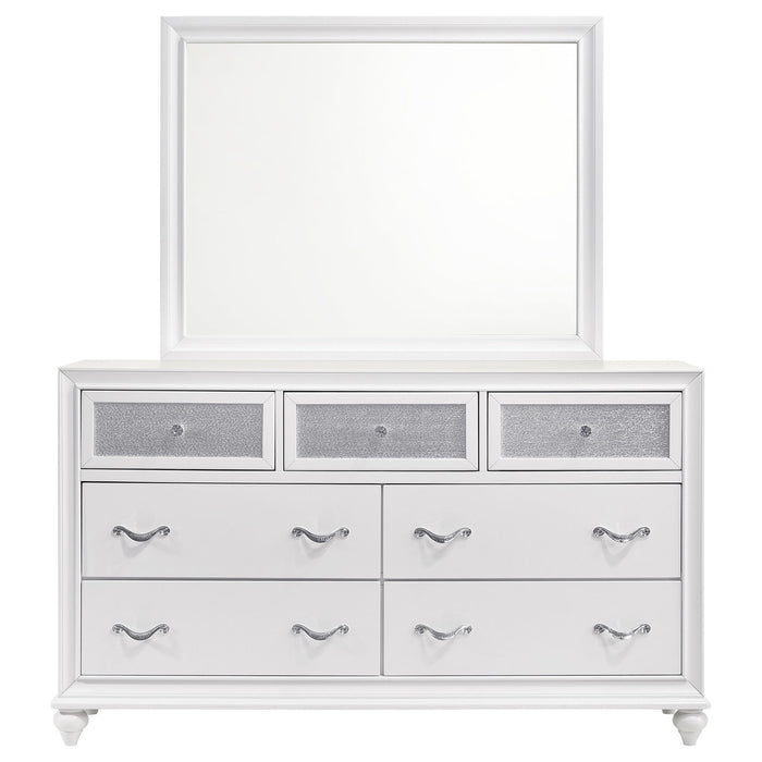 Randall - 7 Drawer Dresser With Mirror - White