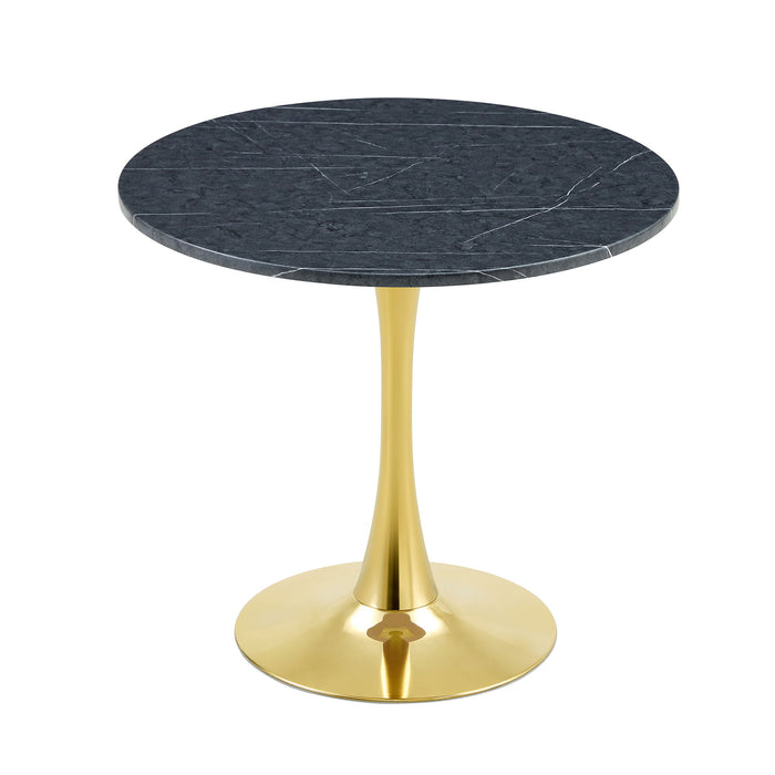 Round Dining Table & Thickened Top For Kitchen