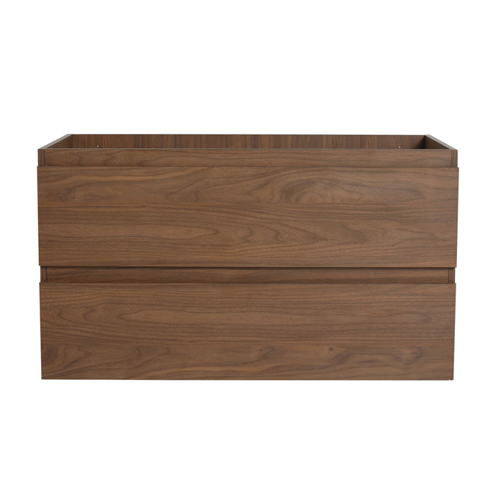 Wall Mounted Bathroom Vanity Cabinet, Soft Close Drawers (Vanity Only)