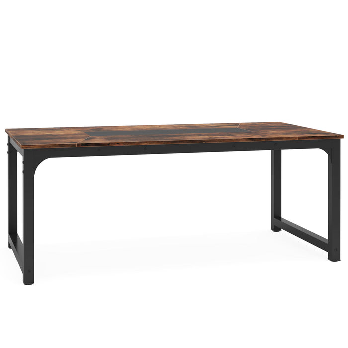 Rectangular Kitchen & Dining Room Table - Brown / Black