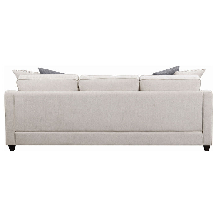 Isla - L-Shaped Sectional Sofa With Pillows - Beige