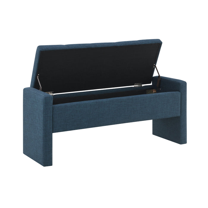 Modern Upholstered Large Bed End Bench With Storage