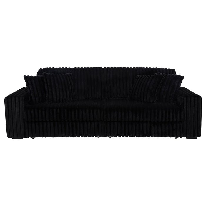 Clifford - Upholstered Dual Power Chaise Sofa - Black