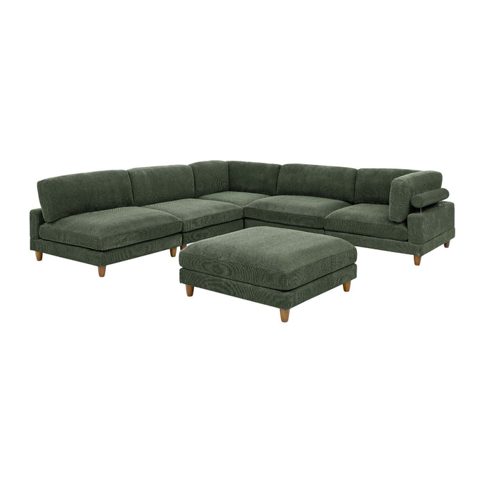 Modern Modular Sectional With Adjustable Back Support