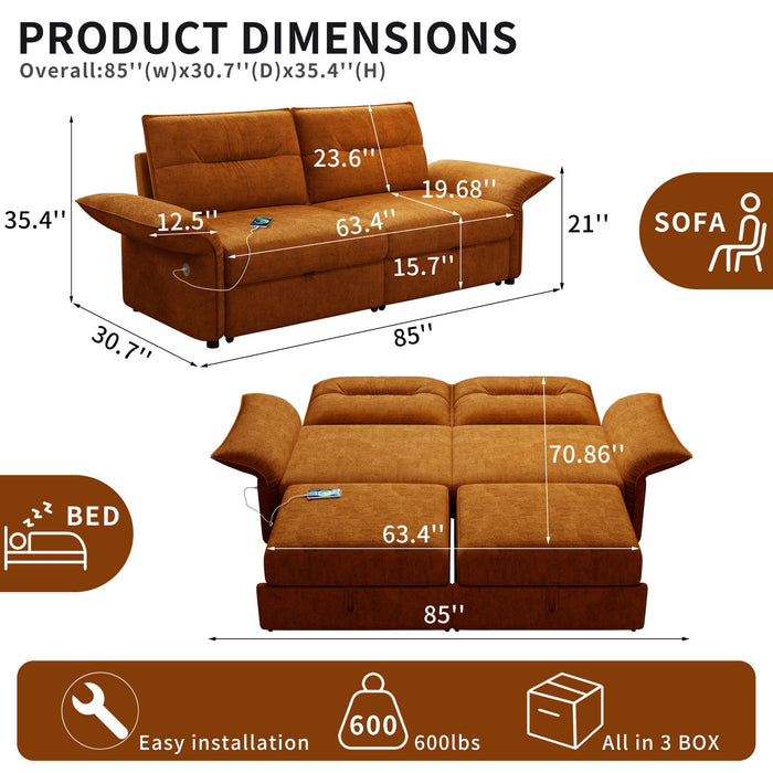 Sofa Bed With Convertible Design, Living Room Furniture