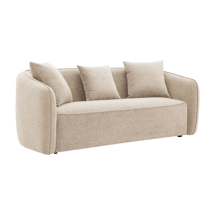 Keith - Sofa With 3 Pillows, Living Room Seating - Beige