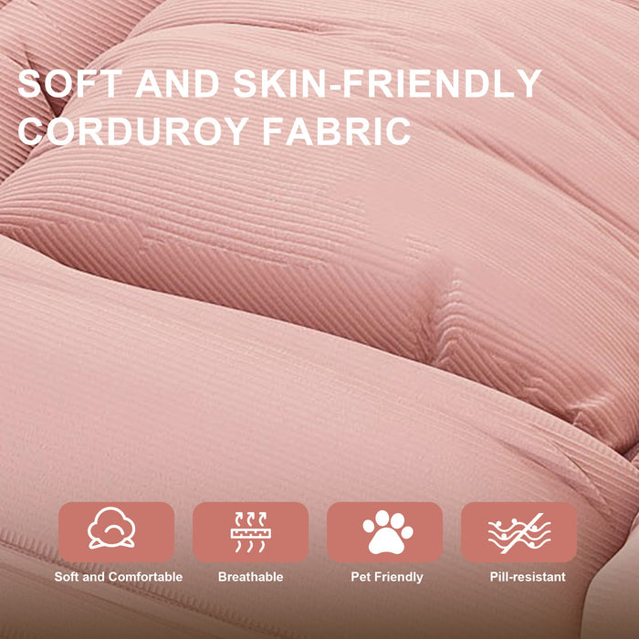 Upholstered Foldable Lazy Sofa Bed For Adults And Pets