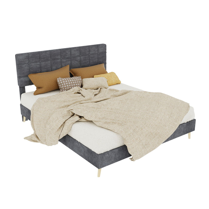 Yungan Lingge Minimalist Soft Pack Headboard Bed