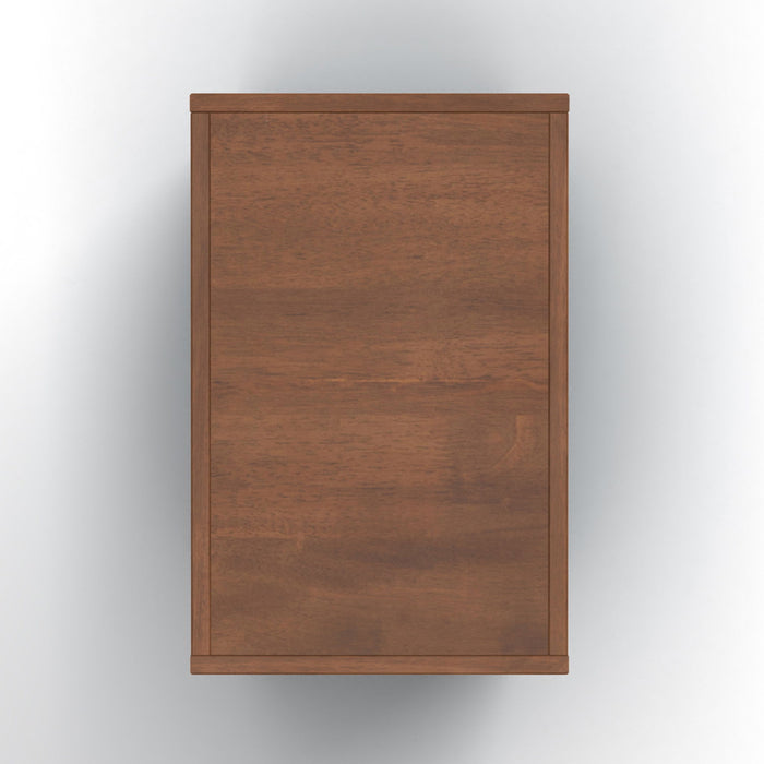 Chairside Table - Blue Denim / Whiskey - Wood