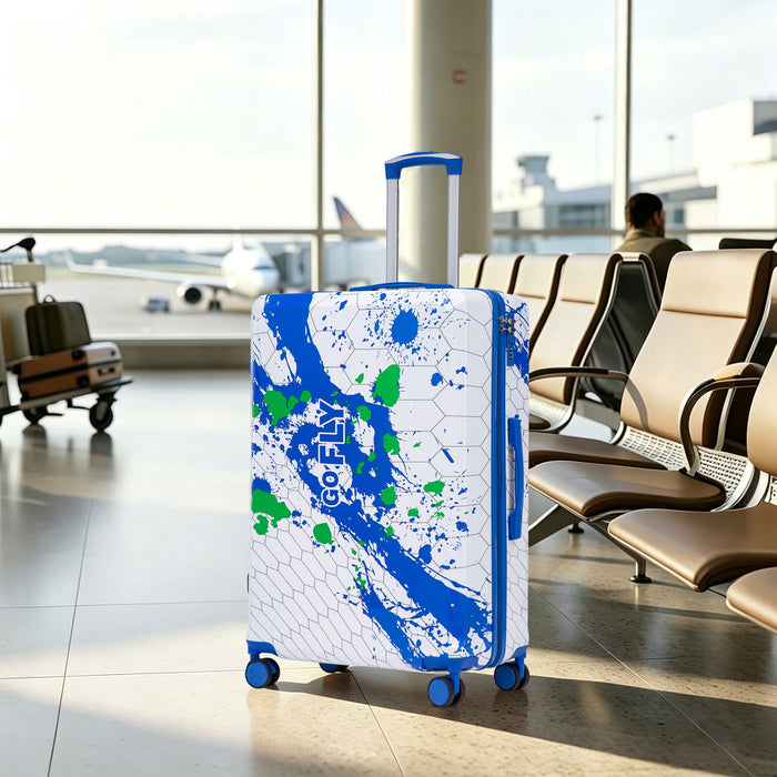 Luggage With Printed Pattern, Combination Lock