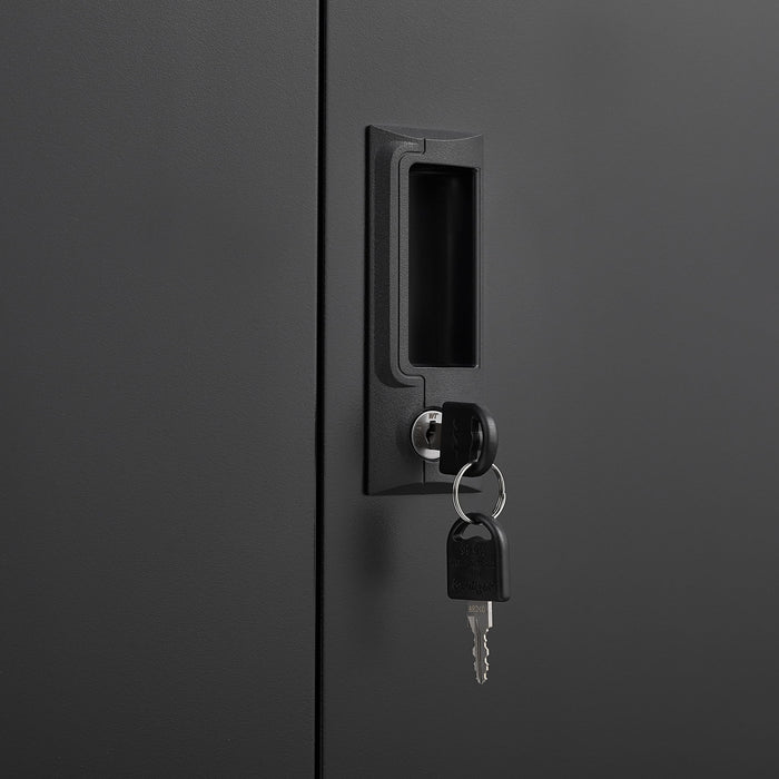 Metal Storage Cabinet With Locking Doors And Adjustable Shelf, Folding Filing Storage Cabinet, Folding Storage Locker Cabinet For Home Office, School, Garage