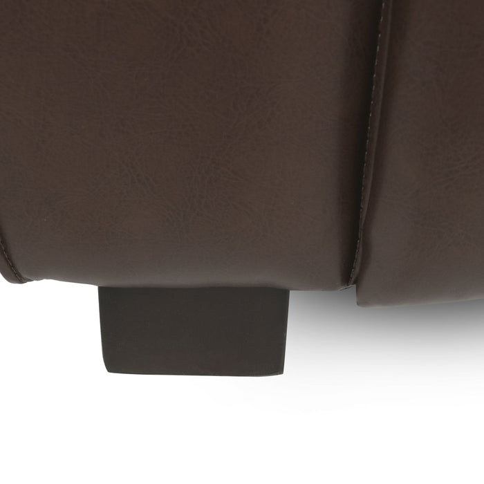 Contemporary 3 Seater Sofa With Tuxedo Design