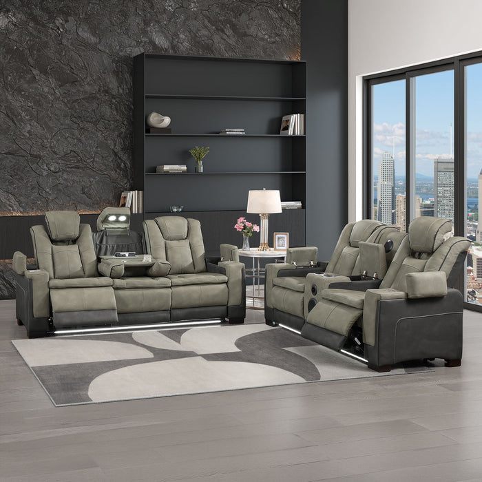 Bruno - Power Reclining Living Room Set With LED Lighting