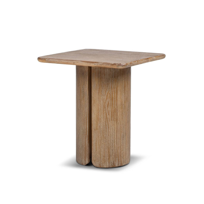 Sonoma - Square Pedestal Side Table - Antique Brown