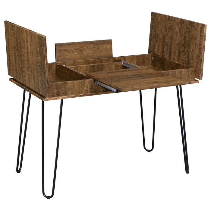 Writing Desk With 4 Hidden Storages - Brown