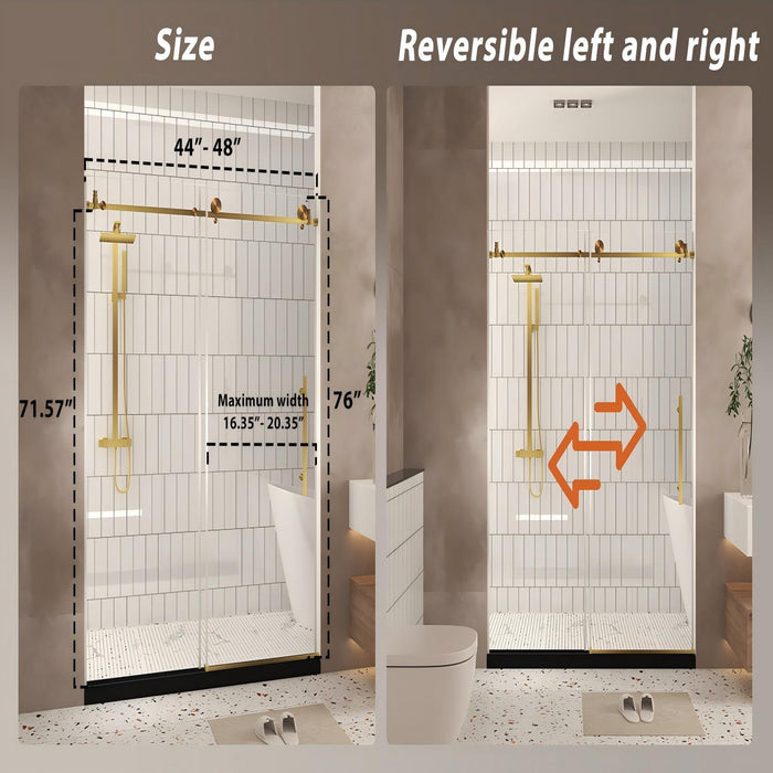 Frameless Shower Door With Handle