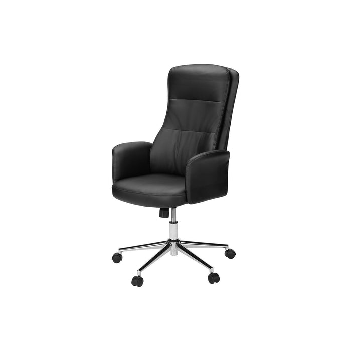 Office Chair With Adjustable Height, Ergonomic Design - Black
