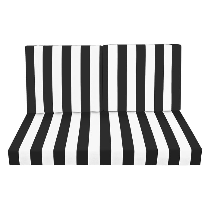 Outdoor Deep Seat Waterproof Replacement Patio Chair Cushions (Set of 2)