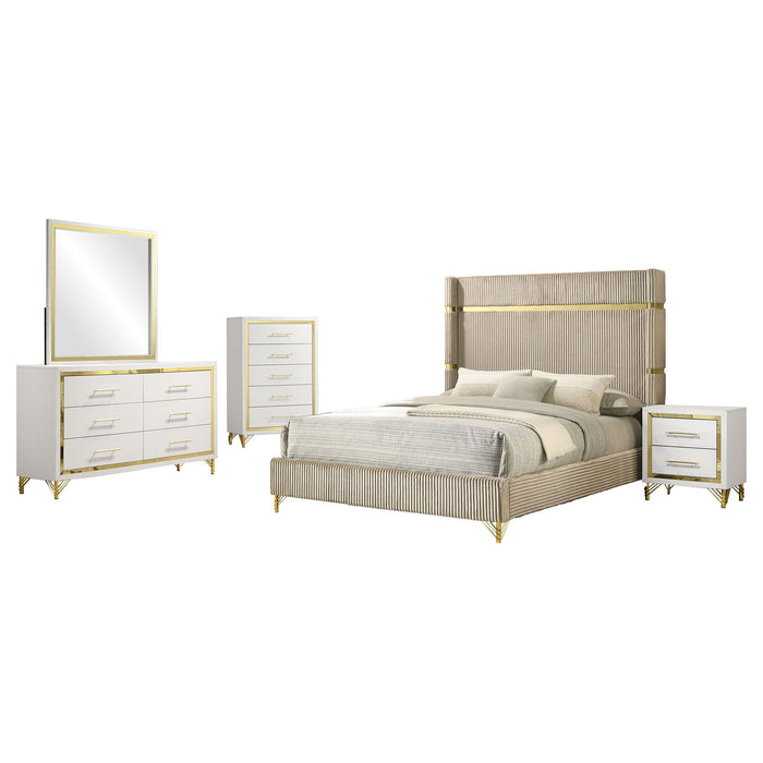 Malcolm - Bedroom Set With Wingback Design