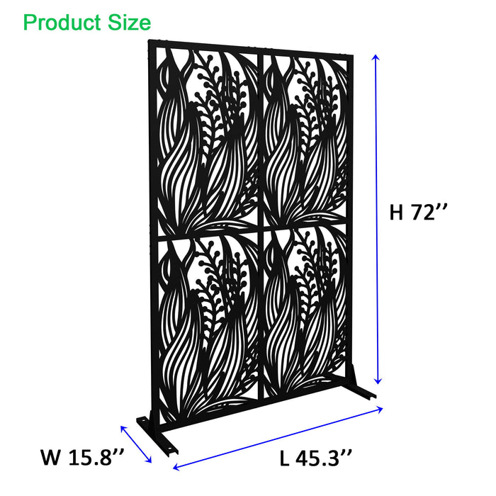 Free Standing Decorative Privacy Screen, Outdoor And Indoor Divider