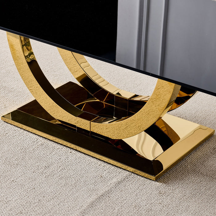 Rectangular Coffee Table With Base