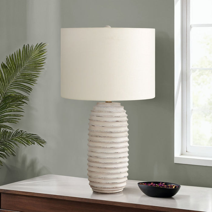 Lighting, Table Lamp, Resin, Transitional - Cream