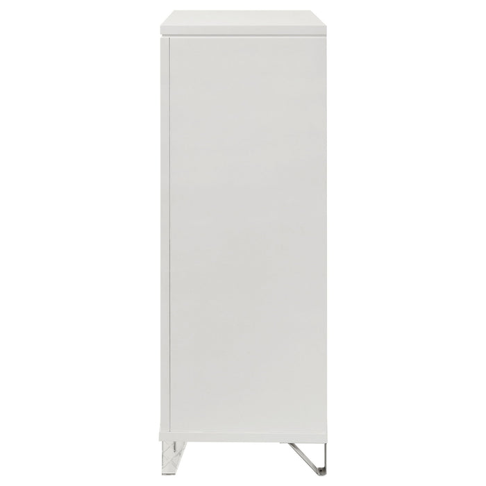 5 Drawer Bedroom Chest Of Drawers - White