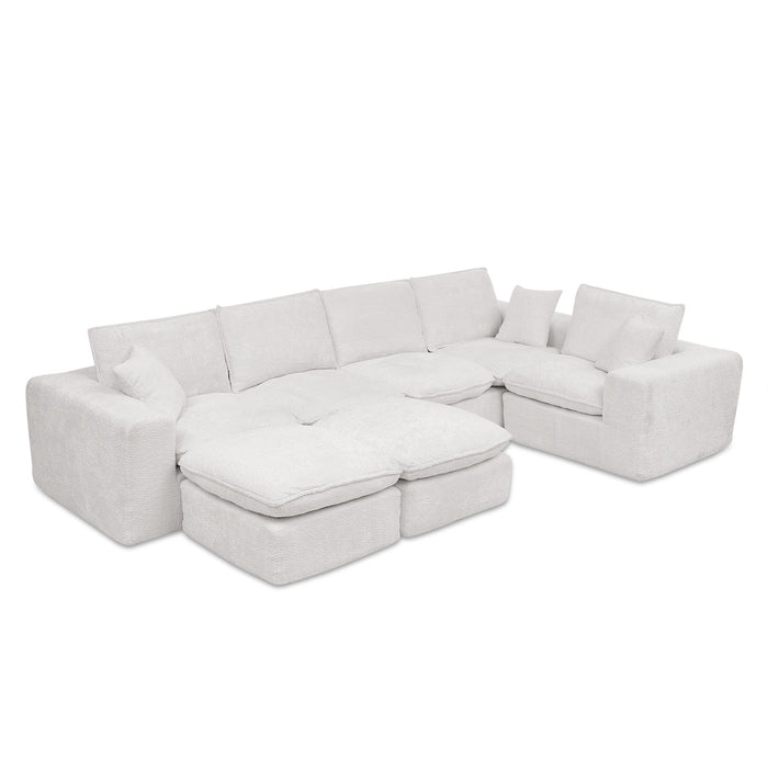Sectional Sofa With Moveable Ottoman