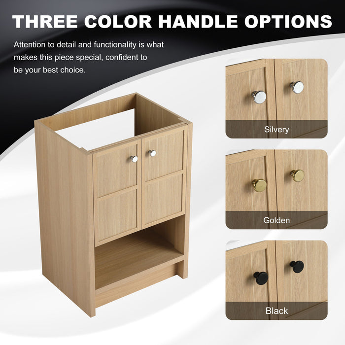 Modern Freestanding Bathroom Vanity With 2 Soft Closing Doors