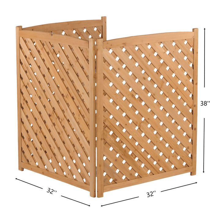 Outdoor 3 Panel Air Conditioner Fence Screen