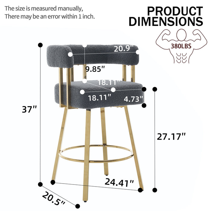 Decorative Upholstered Side Chair For Living Room (Set of 2)