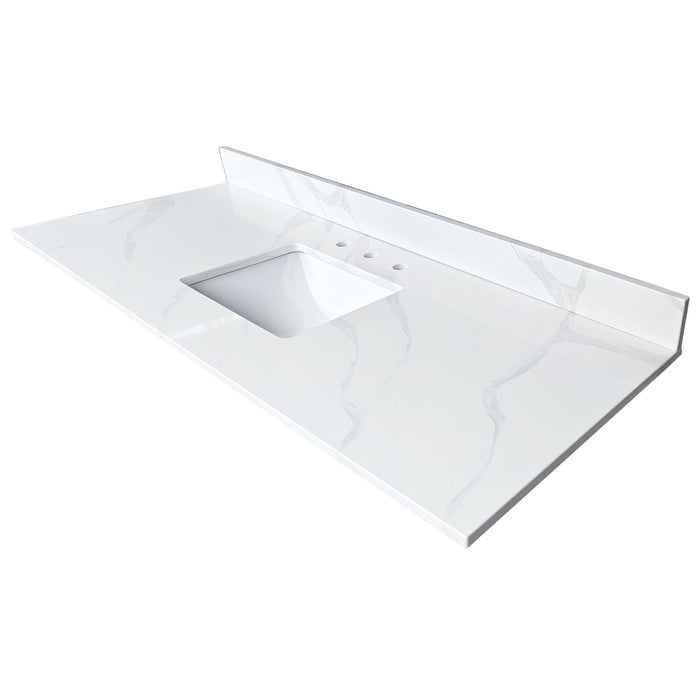 Bathroom Vanity Top With Undermount Sink, 3 Pre Drilled Holes