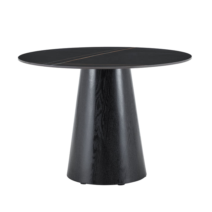 Round Dining Table - Black