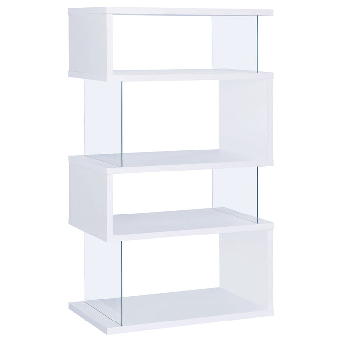 Elias - 4 Shelf Bookshelf With Zigzag Design