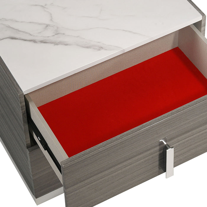 Altima - 2 Drawer Nightstand - Gray