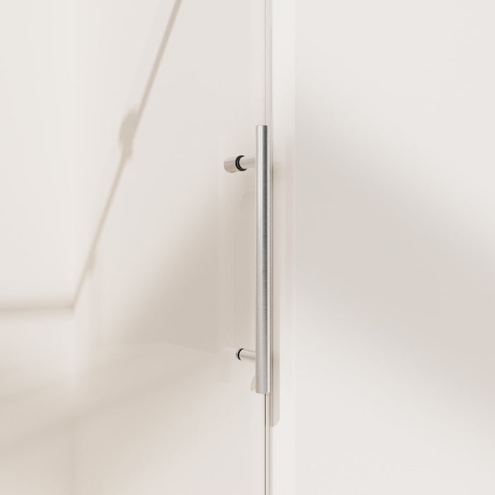 Frameless Single Sliding Soft Close Shower Doors, 5/16" Sgcc Tempered Glass