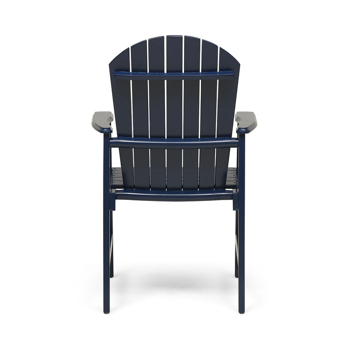 Outdoor Weather Resistant Acacia Wood Adirondack Dining Chairs (Set of 2)